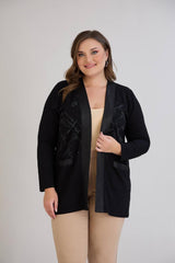 Oysho Strickjacke Große Größen – Schwarz