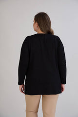 Oysho Strickjacke Große Größen – Schwarz