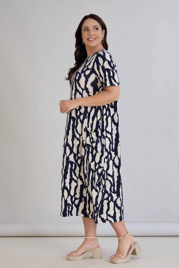 Jerseyjurk Met Print – Grote Maten, Multicolor