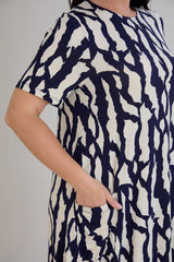 Jerseyjurk Met Print – Grote Maten, Multicolor