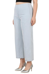 Wide - Leg - Jeans, Große Größen — Eisblau