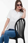 Blouse Met Tencel - Detail - Ecru