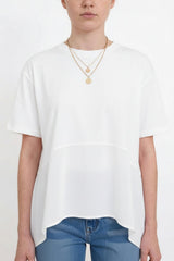 Blouse Met Tencel - Detail - Ecru