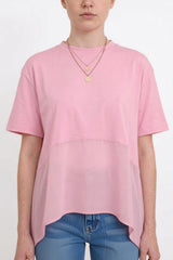 Damesblouse Met Tencel - Detail - Roze