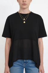 Damesblouse Met Tencel - Detail - Zwart