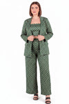 Satijnen 3‑Delige Plus - Size Set — Groen