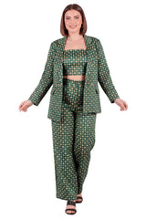 Satijnen 3‑Delige Plus - Size Set — Groen
