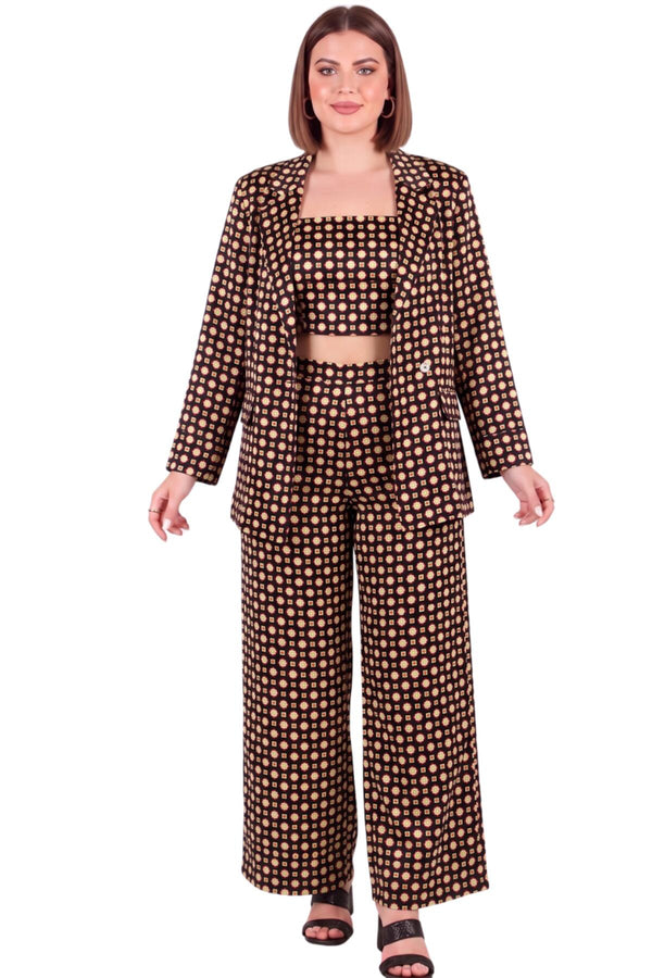 Satijnen 3‑Delige Plus - Size Set — Zwart