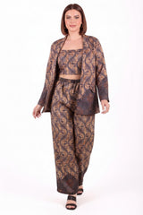 Satijnen 3‑Delige Plus - Size Set — Kaneel