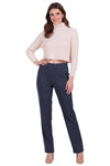 Wijde Broek Met Elastische Taille — Indigo
