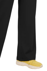 Damen Çimalı Hose Mit Elastischem Bund Und Weitem Bein – Schwarz