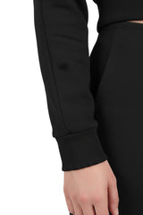 Damen Çimalı Hose Mit Elastischem Bund Und Weitem Bein – Schwarz