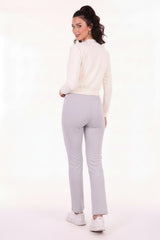 High‑Waist Bootcut Legging — Grijs