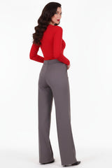 Lycra - Rundhals - Top, Rot