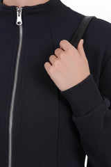 Zwart Tweedelig Set Met Taillebanddetail