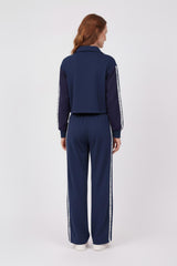 Two - Piece Set With Parachute Trim And Pockets — Navy