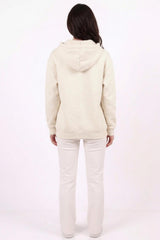 Oversized Hoodie Met Rits — Stone