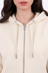 Oversized Hoodie Met Rits — Stone