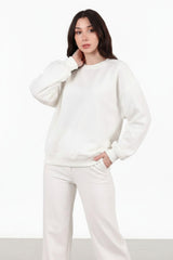 Kort Crewneck - Sweatshirt — Ecru