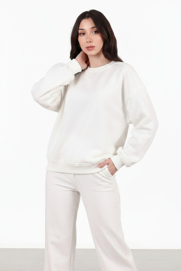 Kort Crewneck - Sweatshirt — Ecru