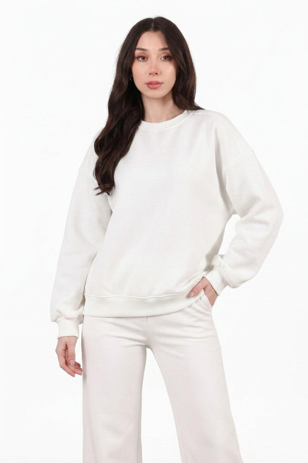 Kort Crewneck - Sweatshirt — Ecru