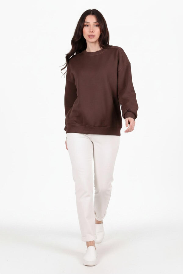 Kort Crewneck - Sweatshirt — Bruin