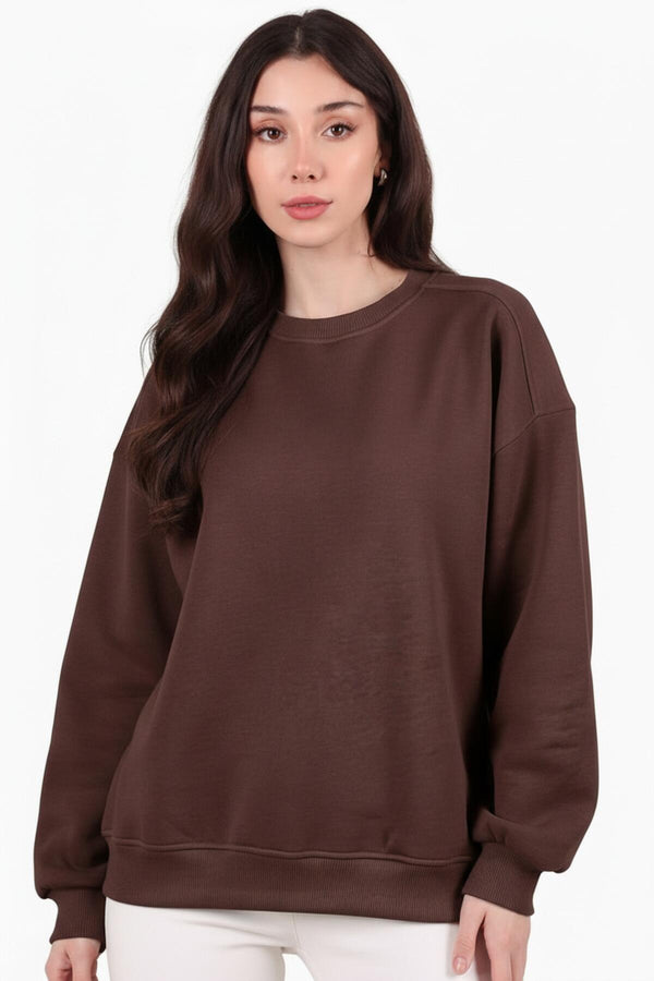 Kort Crewneck - Sweatshirt — Bruin