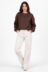 Kort Crewneck - Sweatshirt — Bruin