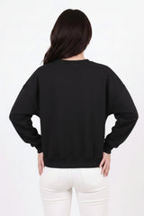 Kort Crewneck - Sweatshirt — Zwart