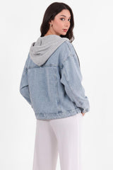 Korte Denimjack Met Capuchon
