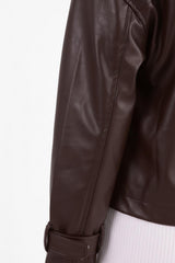 Leren Jack Met Capuchon – Bruin