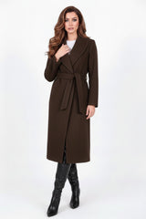 Brown Long Wool Coat