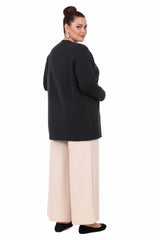 Pocket Knit Cardigan — Black
