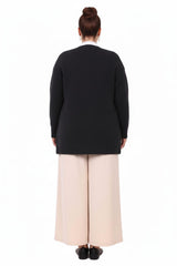 Pocket Knit Cardigan — Black