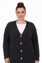 Pocket Knit Cardigan — Black