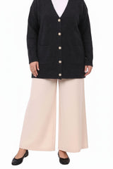Pocket Knit Cardigan — Black