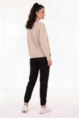 Joggingbroek Met Elastische Zoom – Zwart