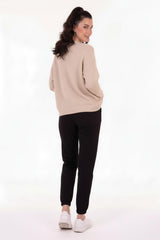 Joggingbroek Met Elastische Zoom – Zwart