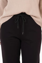 Joggingbroek Met Elastische Zoom – Zwart