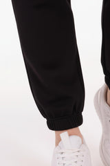 Joggingbroek Met Elastische Zoom – Zwart