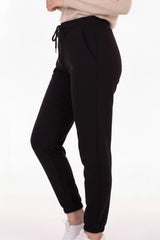 Joggingbroek Met Elastische Zoom – Zwart