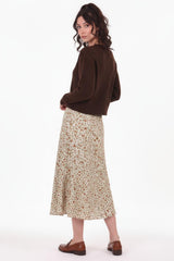 Gerippte Strickjacke Mit Knopfleiste – Braun