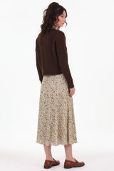 Gerippte Strickjacke Mit Knopfleiste – Braun
