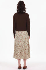 Gerippte Strickjacke Mit Knopfleiste – Braun