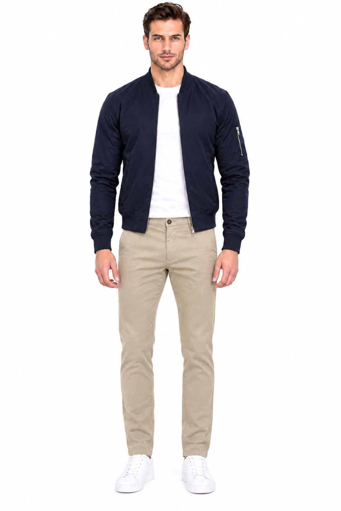 Herren Stoffhose – Stone