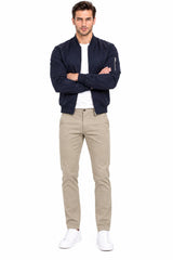 Herren Stoffhose – Stone