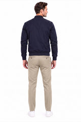 Herren Stoffhose – Stone