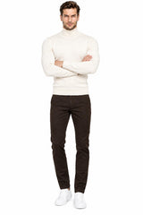 Herren Stoffhose – Braun