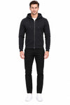 Herren Stoffhose, Moderner Schnitt – Schwarz