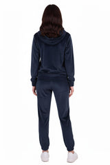 Ensemble Velours À Capuche — Bleu Marine